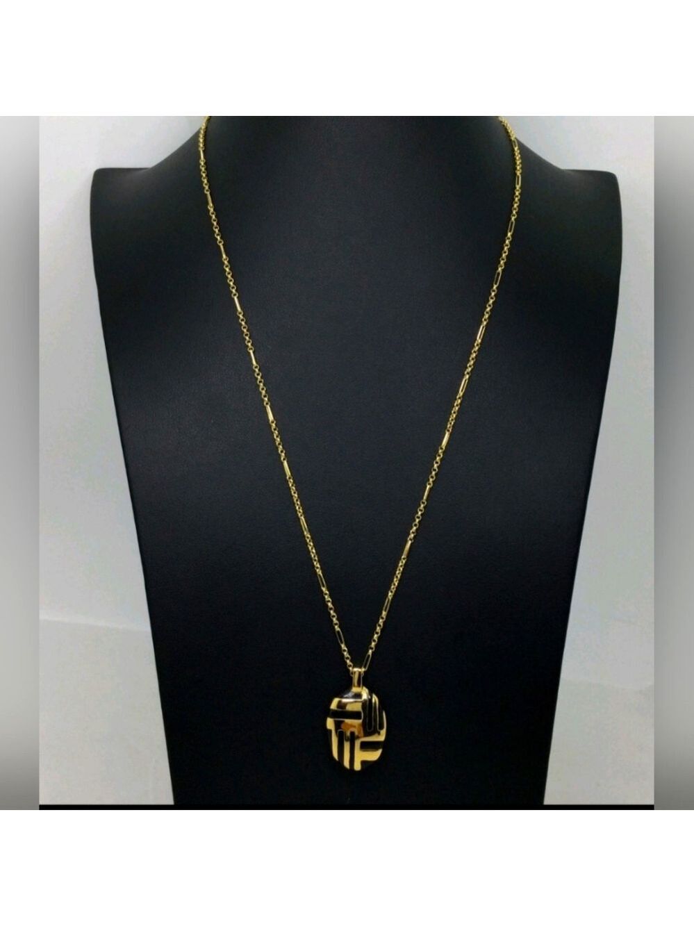 Kate Spade New York Black Enamel Pendant Necklace 22" EUC